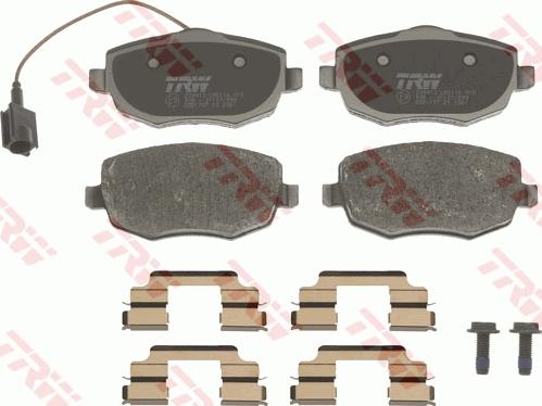 TRW GDB1707 - Brake Pad Set, disc brake onlydrive.pro