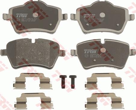 TRW GDB1712 - Brake Pad Set, disc brake onlydrive.pro