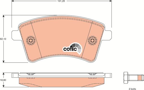 TRW GDB1785 - Brake Pad Set, disc brake onlydrive.pro