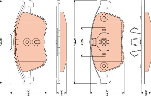 TRW GDB1788 - Brake Pad Set, disc brake onlydrive.pro