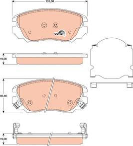 TRW GDB1782 - Brake Pad Set, disc brake onlydrive.pro