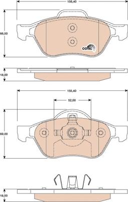 TRW GDB1787 - Brake Pad Set, disc brake onlydrive.pro