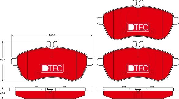 TRW GDB1736DTE - Brake Pad Set, disc brake onlydrive.pro