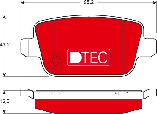 TRW GDB1732DTE - Brake Pad Set, disc brake onlydrive.pro