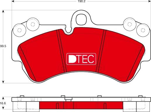 TRW GDB1720DTE - Тормозные колодки, дисковые, комплект onlydrive.pro