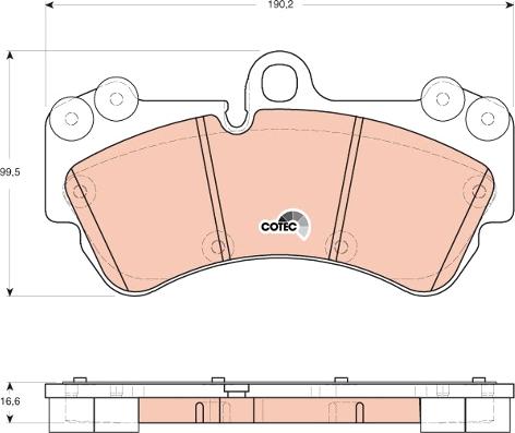 TRW GDB1720 - Brake Pad Set, disc brake onlydrive.pro