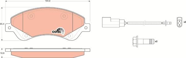 TRW GDB1723 - Тормозные колодки, дисковые, комплект onlydrive.pro