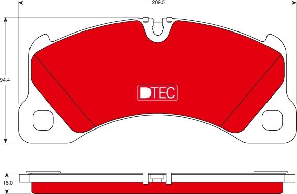 TRW GDB1774DTE - Brake Pad Set, disc brake onlydrive.pro