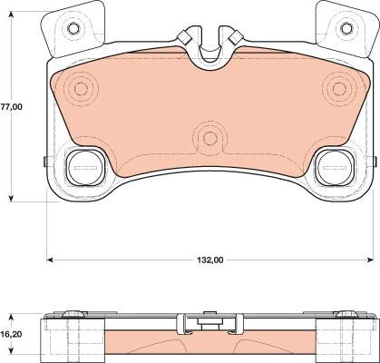 TRW GDB1775 - Brake Pad Set, disc brake onlydrive.pro