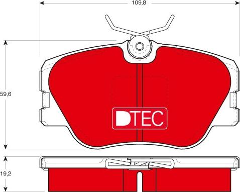 TRW GDB818DTE - Brake Pad Set, disc brake onlydrive.pro