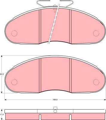 TRW GDB827 - Piduriklotsi komplekt,ketaspidur onlydrive.pro