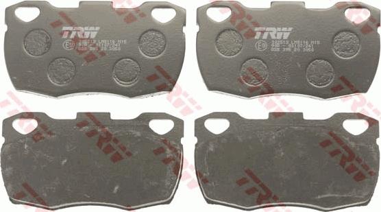 TRW GDB395 - Brake Pad Set, disc brake onlydrive.pro