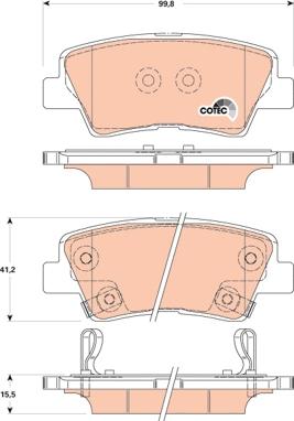 TRW GDB3494 - Brake Pad Set, disc brake onlydrive.pro