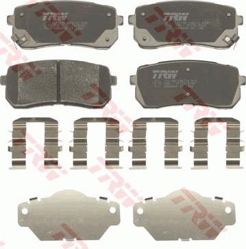 TRW GDB3449 - Brake Pad Set, disc brake onlydrive.pro