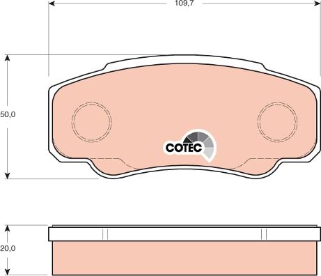 TRW GDB3441 - Brake Pad Set, disc brake onlydrive.pro