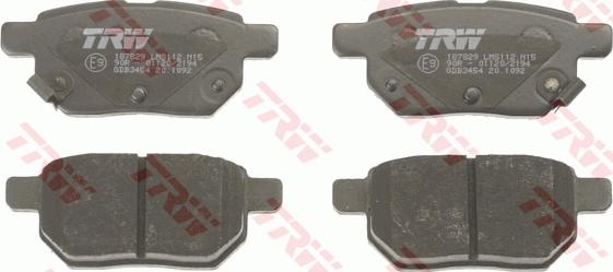 TRW GDB3454 - Brake Pad Set, disc brake onlydrive.pro