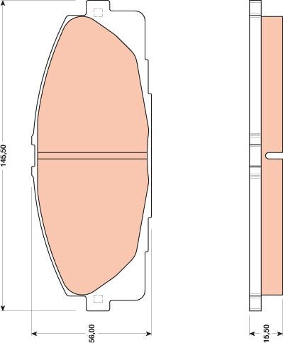 TRW GDB3485 - Brake Pad Set, disc brake onlydrive.pro