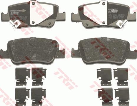 TRW GDB3480 - Brake Pad Set, disc brake onlydrive.pro