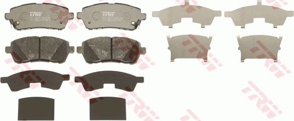 TRW GDB3437 - Brake Pad Set, disc brake onlydrive.pro