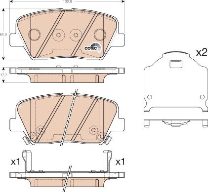 TRW GDB3549 - Brake Pad Set, disc brake onlydrive.pro