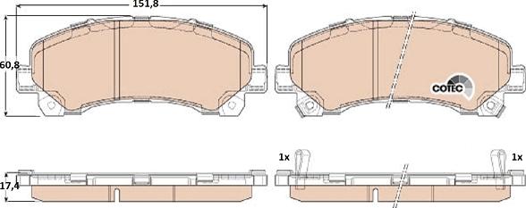 TRW GDB3545 - Brake Pad Set, disc brake onlydrive.pro