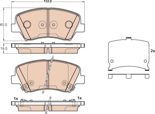 TRW GDB3552 - Brake Pad Set, disc brake onlydrive.pro