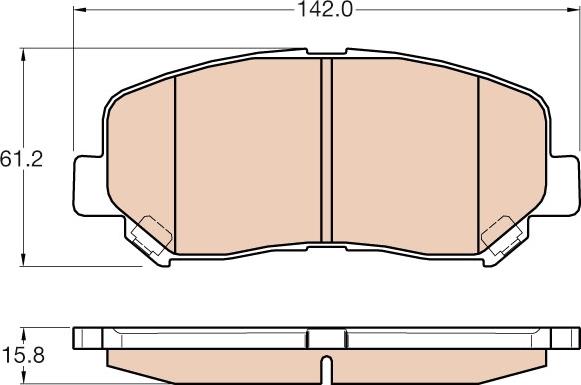 TRW GDB3562 - Stabdžių trinkelių rinkinys, diskinis stabdys onlydrive.pro