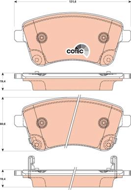 TRW GDB3509 - Brake Pad Set, disc brake onlydrive.pro