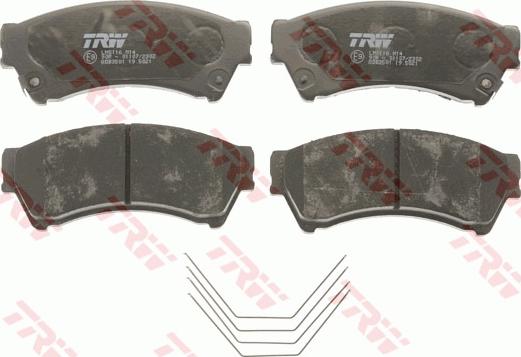 TRW GDB3501 - Brake Pad Set, disc brake onlydrive.pro