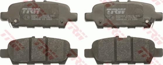 TRW GDB3508 - Brake Pad Set, disc brake onlydrive.pro