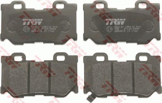 TRW GDB3515 - Brake Pad Set, disc brake onlydrive.pro