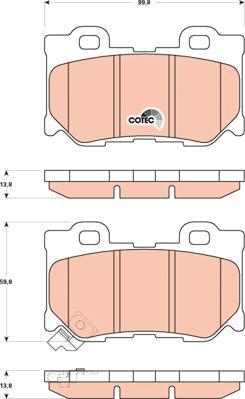 TRW GDB3515 - Brake Pad Set, disc brake onlydrive.pro