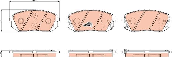 TRW GDB3530 - Brake Pad Set, disc brake onlydrive.pro