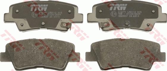 TRW GDB3537 - Brake Pad Set, disc brake onlydrive.pro