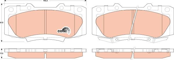 TRW GDB3528 - Brake Pad Set, disc brake onlydrive.pro