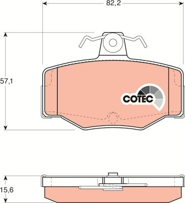 TRW GDB3092 - Brake Pad Set, disc brake onlydrive.pro