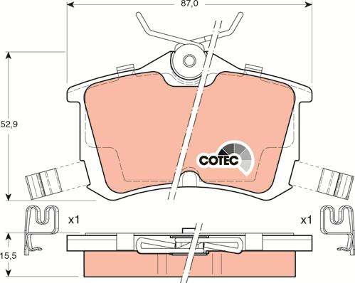 TRW GDB3190 - Piduriklotsi komplekt,ketaspidur onlydrive.pro