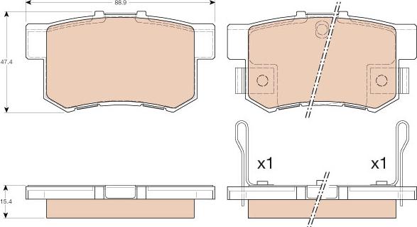 TRW GDB3175 - Bremžu uzliku kompl., Disku bremzes onlydrive.pro