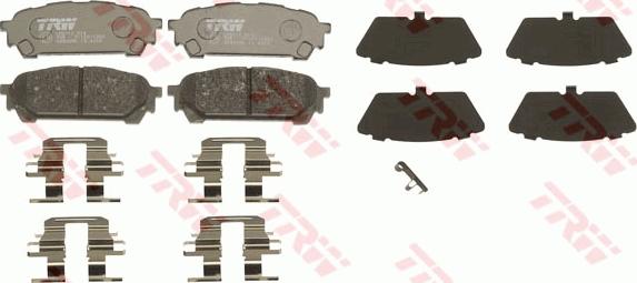 TRW GDB3395 - Brake Pad Set, disc brake onlydrive.pro