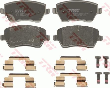 TRW GDB3396 - Brake Pad Set, disc brake onlydrive.pro