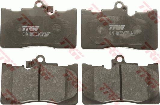 TRW GDB3398 - Brake Pad Set, disc brake onlydrive.pro