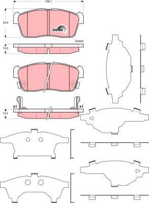 TRW GDB3359 - Brake Pad Set, disc brake onlydrive.pro