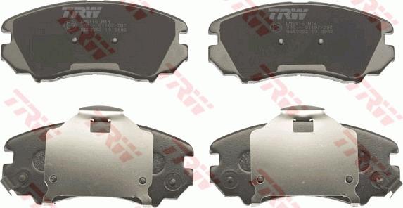 TRW GDB3352 - Brake Pad Set, disc brake onlydrive.pro