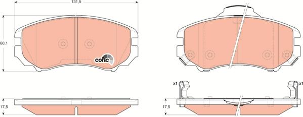 TRW GDB3352 - Brake Pad Set, disc brake onlydrive.pro