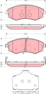 TRW GDB3365 - Brake Pad Set, disc brake onlydrive.pro