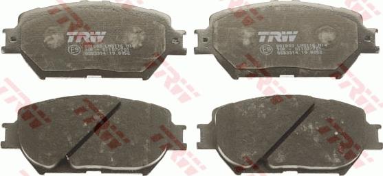 TRW GDB3314 - Brake Pad Set, disc brake onlydrive.pro