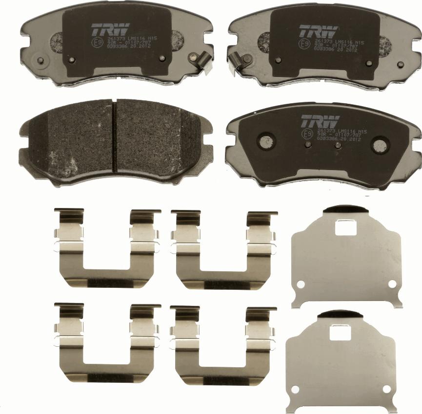 TRW GDB3386 - Brake Pad Set, disc brake onlydrive.pro