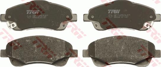 TRW GDB3336 - Brake Pad Set, disc brake onlydrive.pro