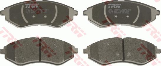 TRW GDB3330 - Brake Pad Set, disc brake onlydrive.pro