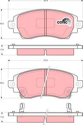 TRW GDB3333 - Brake Pad Set, disc brake onlydrive.pro